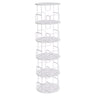 Rotating Bookshelf Tower 5 Tier Spinning 360 Degree Revolving Storage Shelf