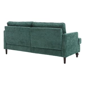 Mid Century Modern Fabric Loveseat Sofa, 2 Seat Upholstered Couch