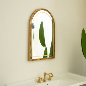 20'' Avri Mirror in Golden Beaded Retro Style