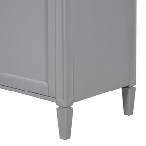 Bathroom Vanity With Top Sink, 2 Drawers And Tip Out Drawer, Rectangular Design