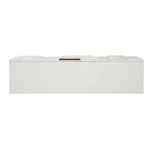 Sideboard Buffet Cabinet Wide Storage Unit With 4 Doors & Adjustable Shelves - White