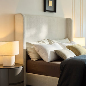 Harper Tall Headboard Upholstered Bed with Elegant Simplicity