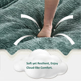 Modern Comfy Chenille L Shaped Sectional Sofa with Movable Ottoman