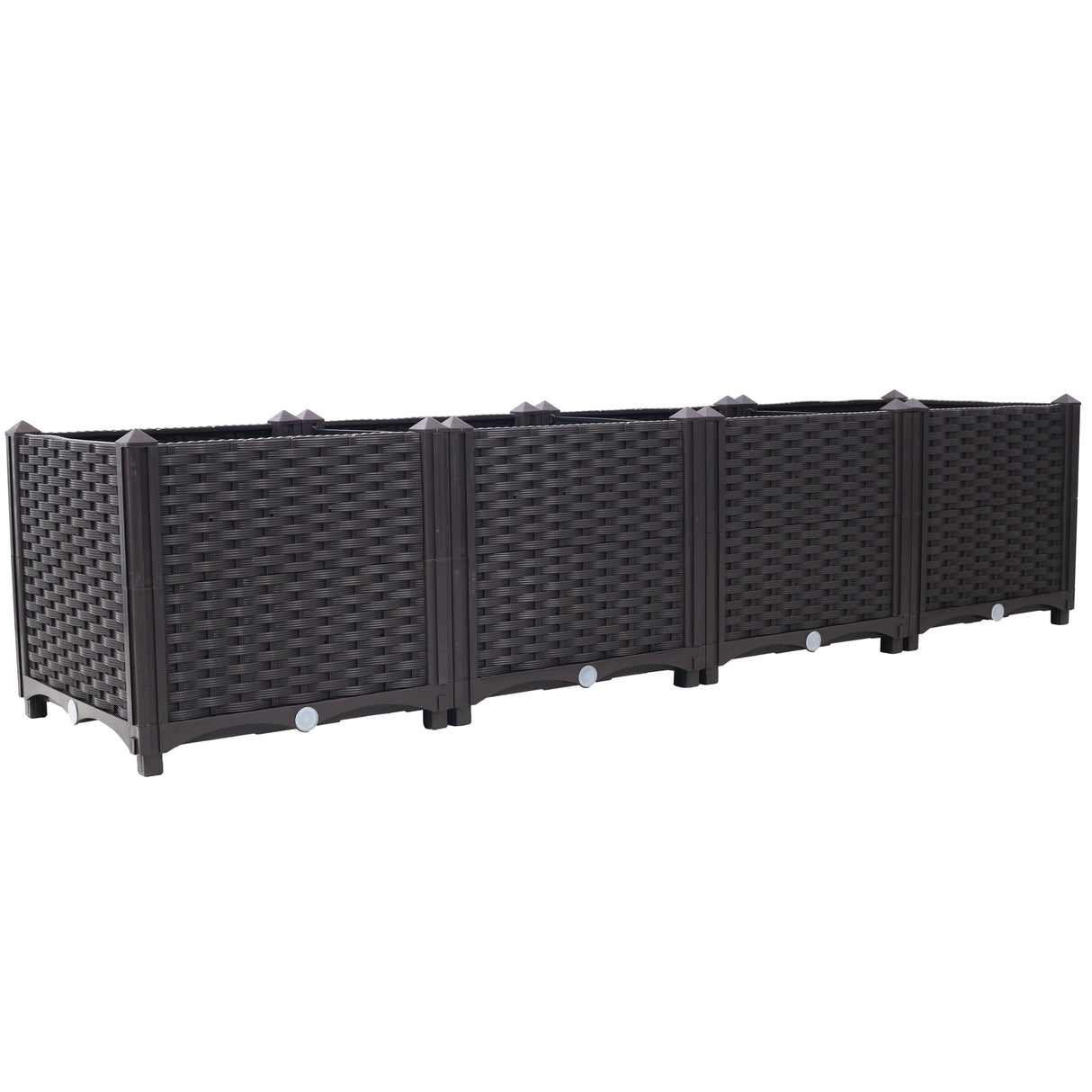 Deep Raised Garden Bed Plastic Planter Boxes