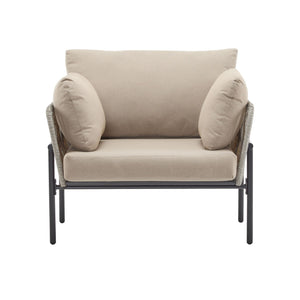 Rope Lounge Chair With Cushions For Modern Spaces