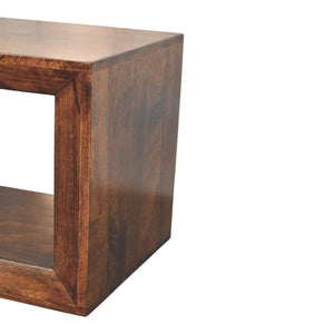 Solis - Open Side Table - Brown