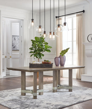 Chrestner - Rectangular Dining Room Table - Gray