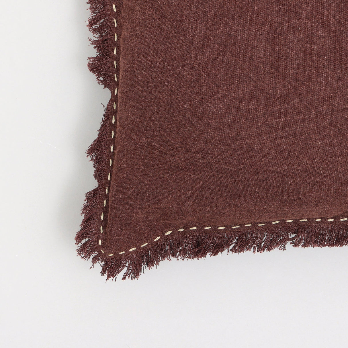 The Handwoven Fringe Cotton-Linen Pillow