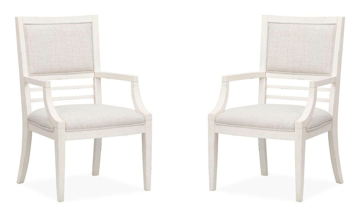 Echo Isles - Upholstered Arm Chair (Set of 2) - Sea Pearl And Driftwood