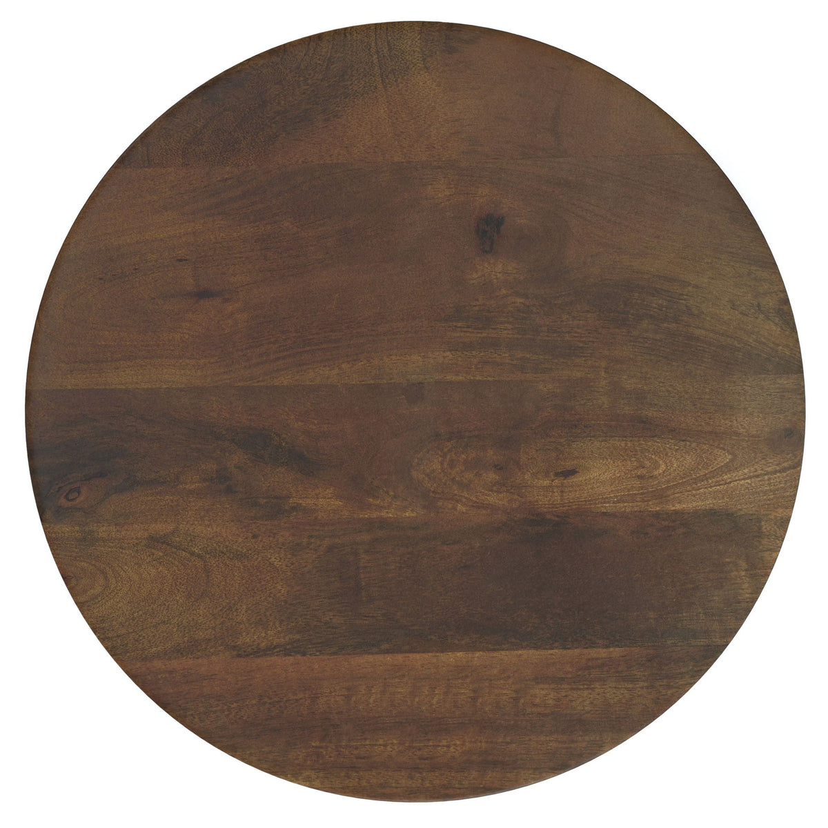 Handcrafted Mango Wood Accent Table with Sculptural Design - Multiple Colors