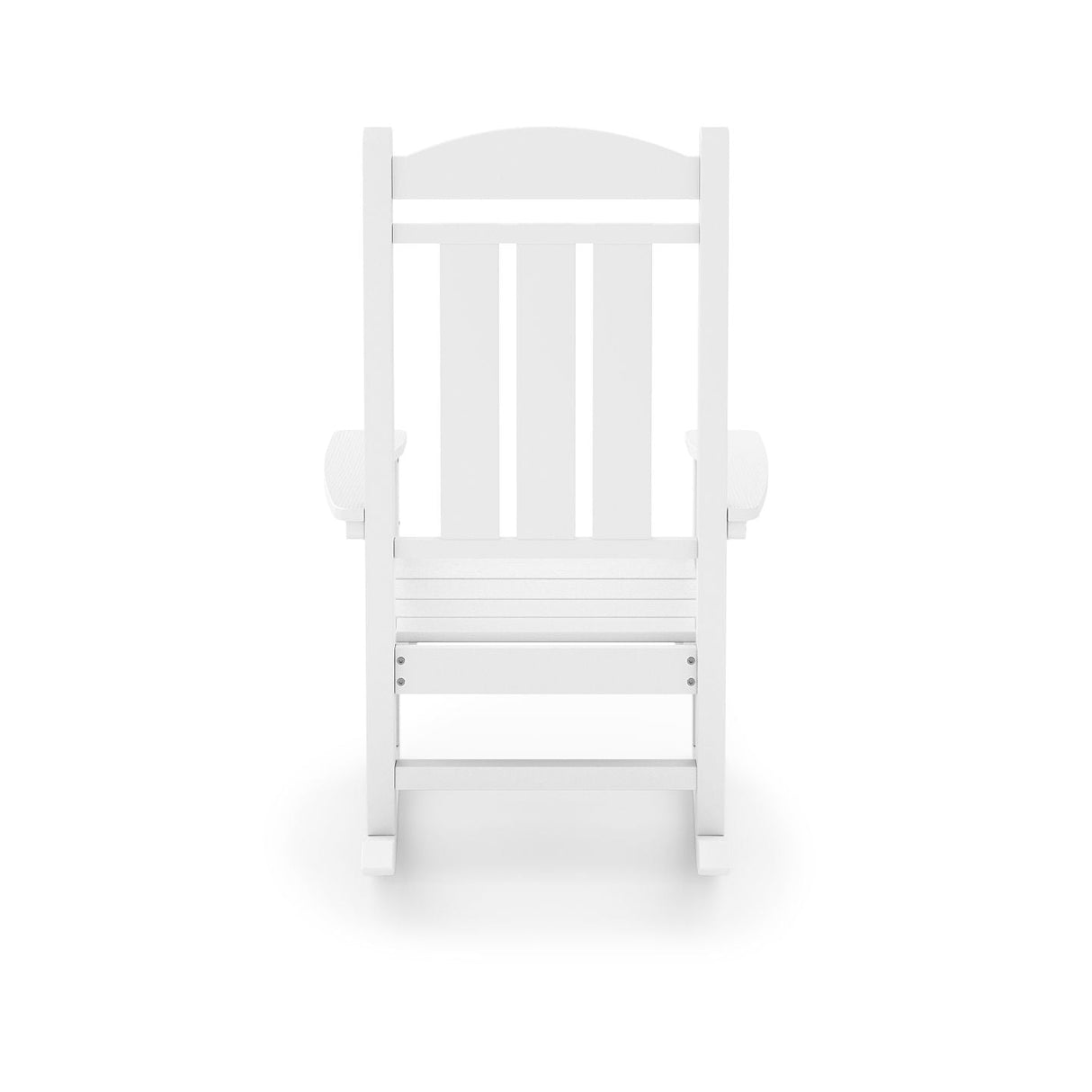 Traditional Porch Rocker Classic HDPE Poly Lumber For Porch, Patio, And Garden Comfort