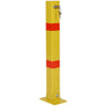 Square Parking Bollard Pole Barrier With Lock for Car Parking Protection and Home Garage