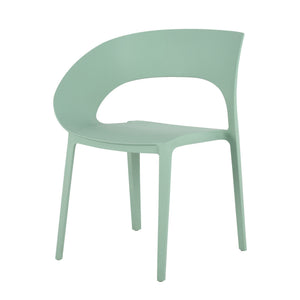 4 Piece Set Of Modern Designed Single Chairs With Round Table