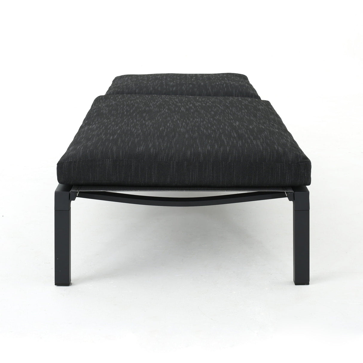 Modern Chaise Lounge With Wate Resistant Fabric Cushions