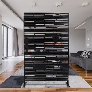 Outdoor & Indoor Freestanding Metal Privacy Screen