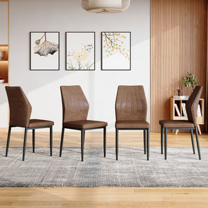 Dining Chairs with Shell Pattern, Comfort, and Style