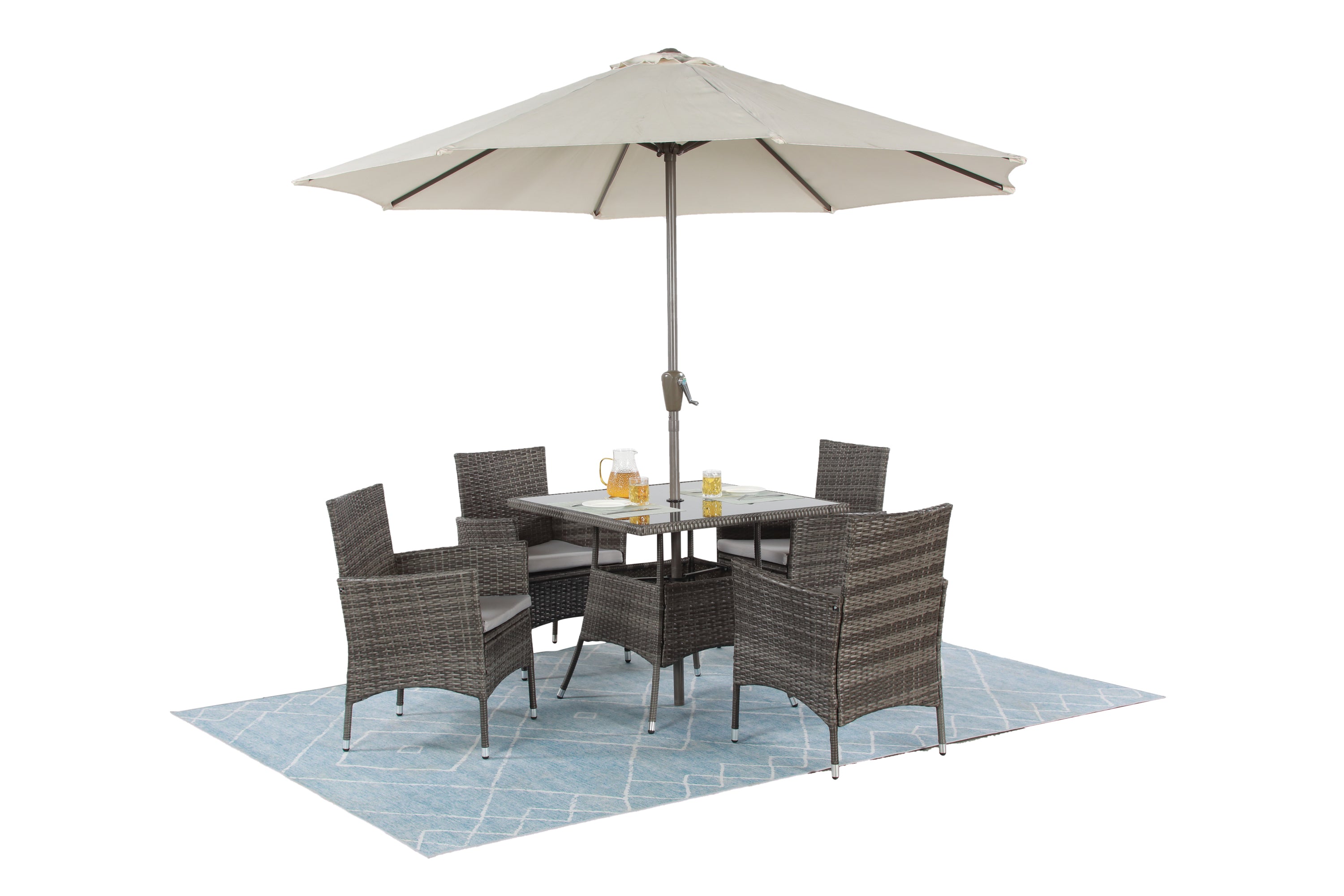 5-Pieces-PE-Rattan-Wicker-Patio-Dining-Set-with-Grey-Cushions-Furniture-|-Outdoor-Furniture-|-Outdoor-Furniture-Sets