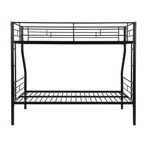 Twin Over Full Bunk Bed With Large Under-Bed Storage - Black