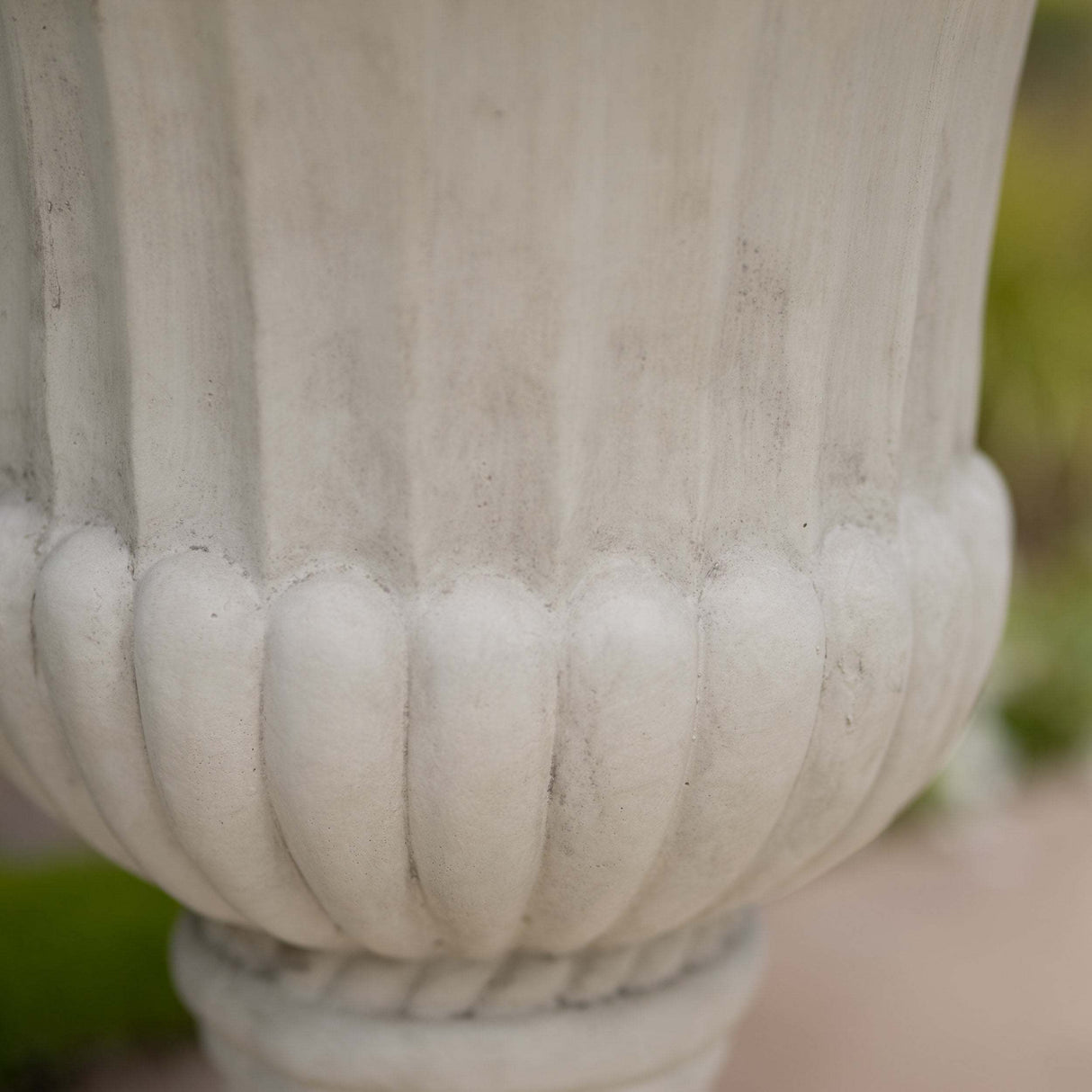26.5" H Classic Antique White Italian MGO Urn Planter
