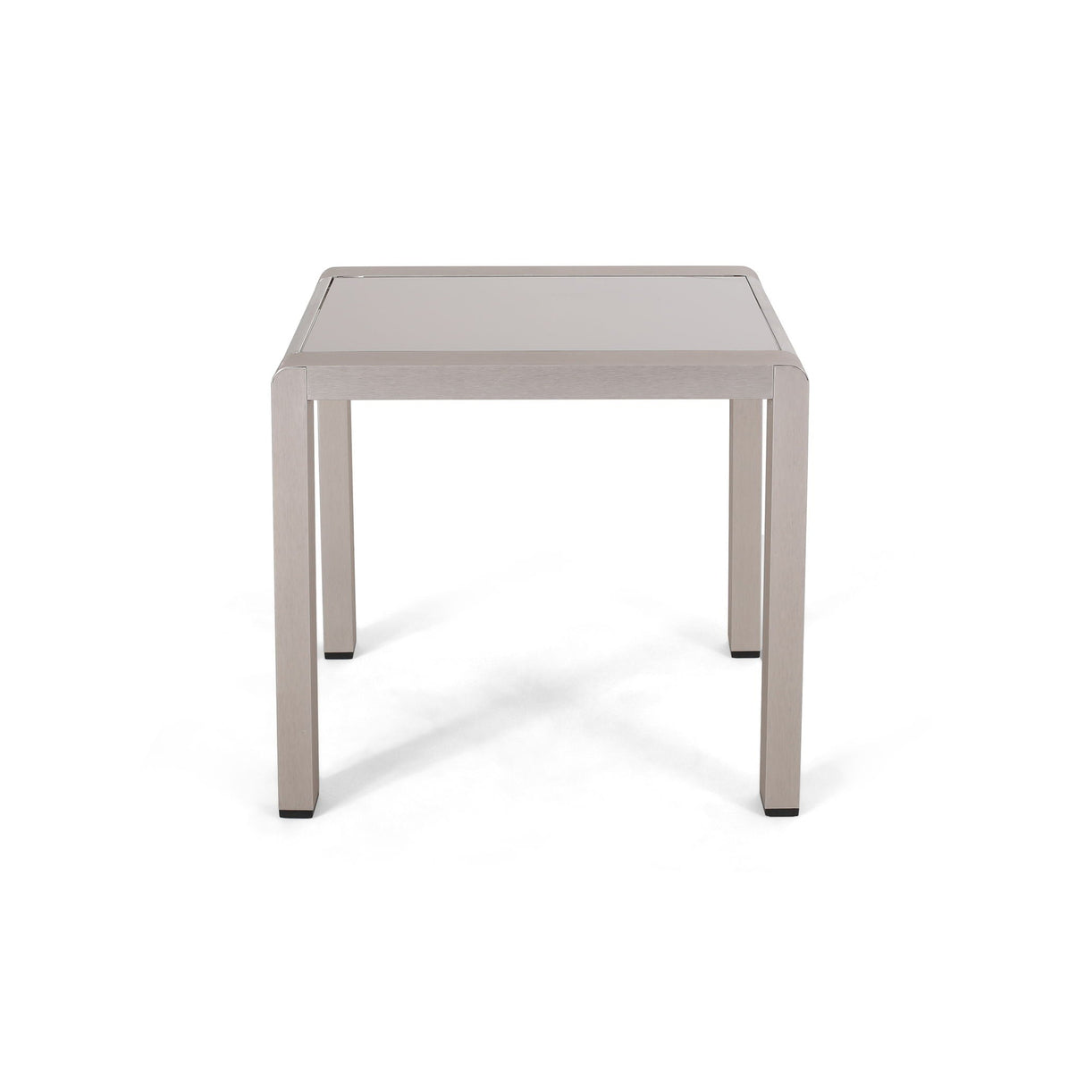 Cape Coral - Contemporary Side Table With Frosted Glass Top