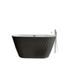Freestanding Bathtub With Diamond Pattern Design