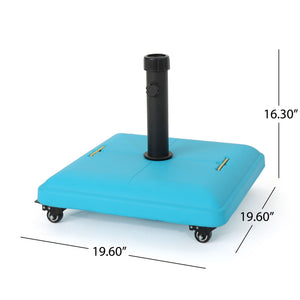 Wheelie - Stylish Square Umbrella Base With Stainless Steel Pole Handle