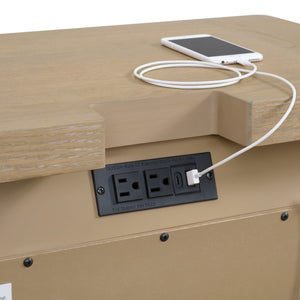 3 Drawer Nightstand - Tan