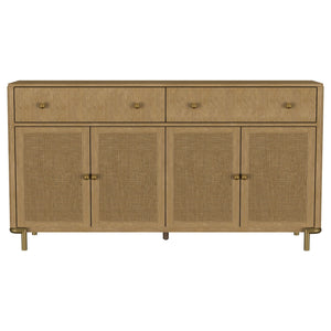 Arini 2-drawer Cane Door Dining Sideboard Server Sand Wash