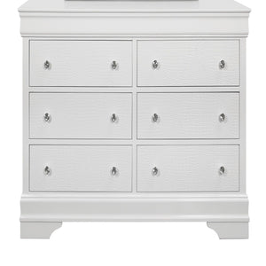 Shaker - 5 Pieces Bedroom Set With Crystal Inspired Tufted Headboard And LED Lighting