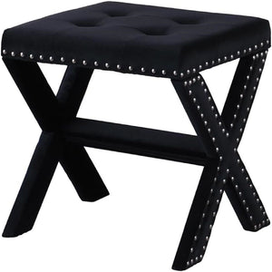 Upholstered Accent Bench With Nailhead Trim
