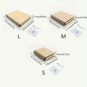 Folding Book Lamp – Rechargeable LED Bedside Light, 3-Color Portable Night Light