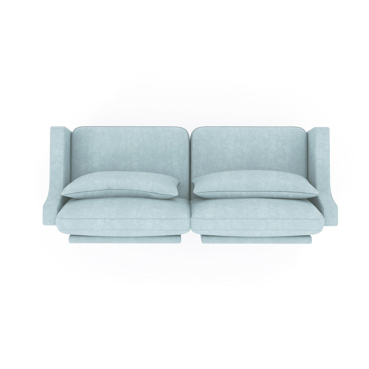 Elegant Sofa With Ergonomic Design And Lumbar Pillows