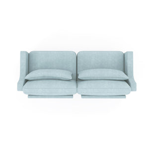 Elegant Sofa With Ergonomic Design And Lumbar Pillows