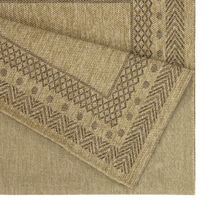 Earth GC_NTL1007 Jute/Mocha Indoor/Outdoor Area Rug