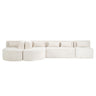 Upholstered Sofa Free Combined Sofa Couch With 2 Chaise Lounge And Five Back Pillows For Living Room