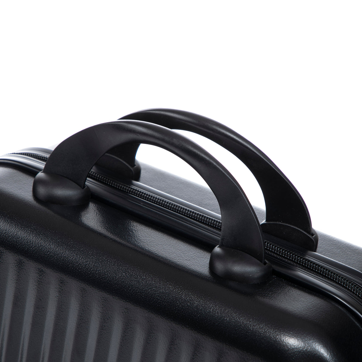 14'/20' 2-Piece ABS Spinner Wheel Luggage Set with Combination Lock and Cosmetic Case