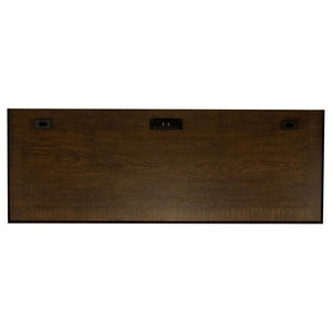 Stigham - 5 Drawer Credenza Office Desk - Oak
