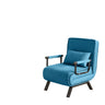 Convertible 5 In 1 Folding Chair Bed With Adjustable Backrest & Pillow