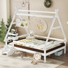 Full House Platform Bed with Stairs