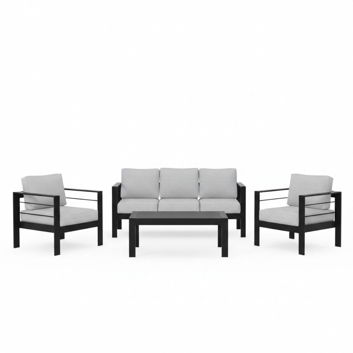 Outdoor Patio Set With All-Weather Thick Cushions