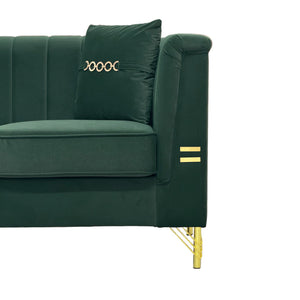 FX-P82B-GR Velvet Sofa