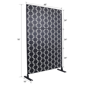 Outdoor & Indoor Metal Privacy Freestanding Decorative Screen