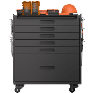 Rolling Tool Cabinet Heavy Duty Garage Storage With Lockable Doors