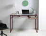 Yasin Glass Top Writing Desk