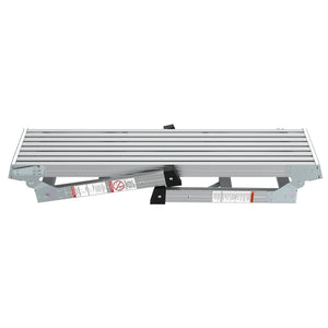 Aluminum Portable Work Platform Bench Folding Ladder with 225 lb Capacity