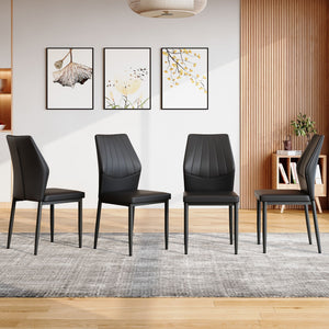 Dining Chairs with Shell Pattern, Comfort, and Style