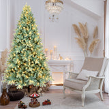 The 9-Foot Pre-Lit Blue Evergreen Christmas Tree