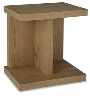 Brinstead - Chair Side End Table - Light Brown