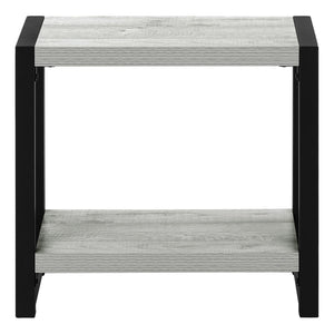 Accent Side Table, Narrow, Small, 2 Tier, Contemporary And Modern