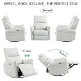 Multi-Motion Swivel Rocking Recliner with USB Charging
